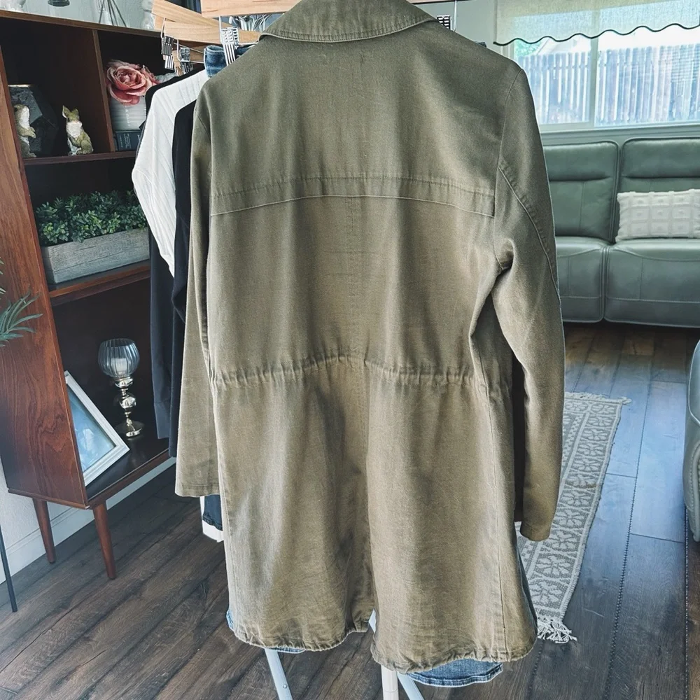 Olive Green Women's Jacket - Picture 3 of 5